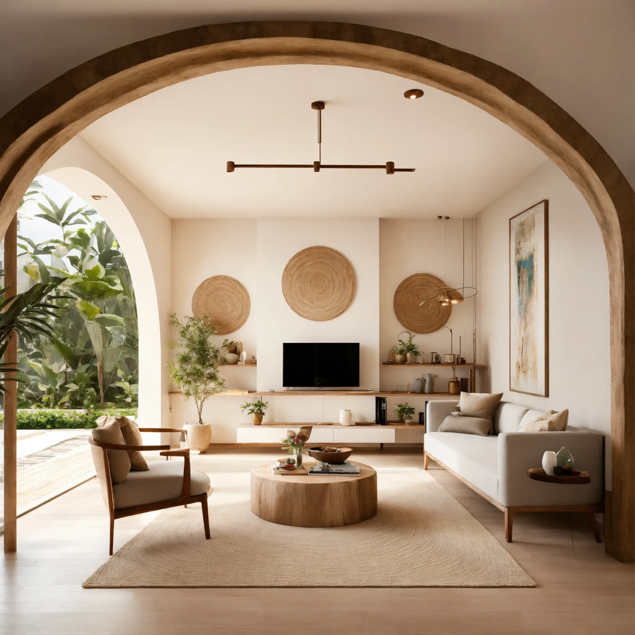 Smart lighting system showing color temperature changes throughout the day